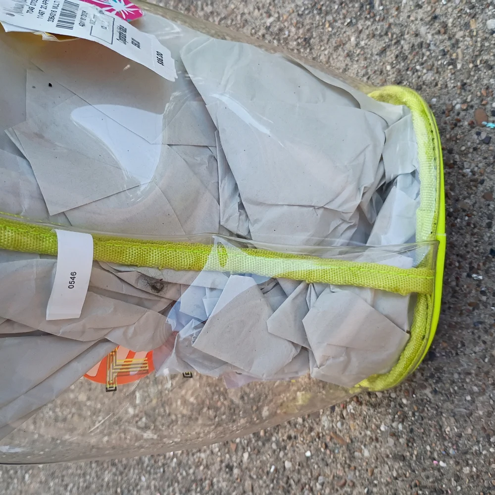 NWT Neiman Marcus Colorful Beach Bag with Neon Accents